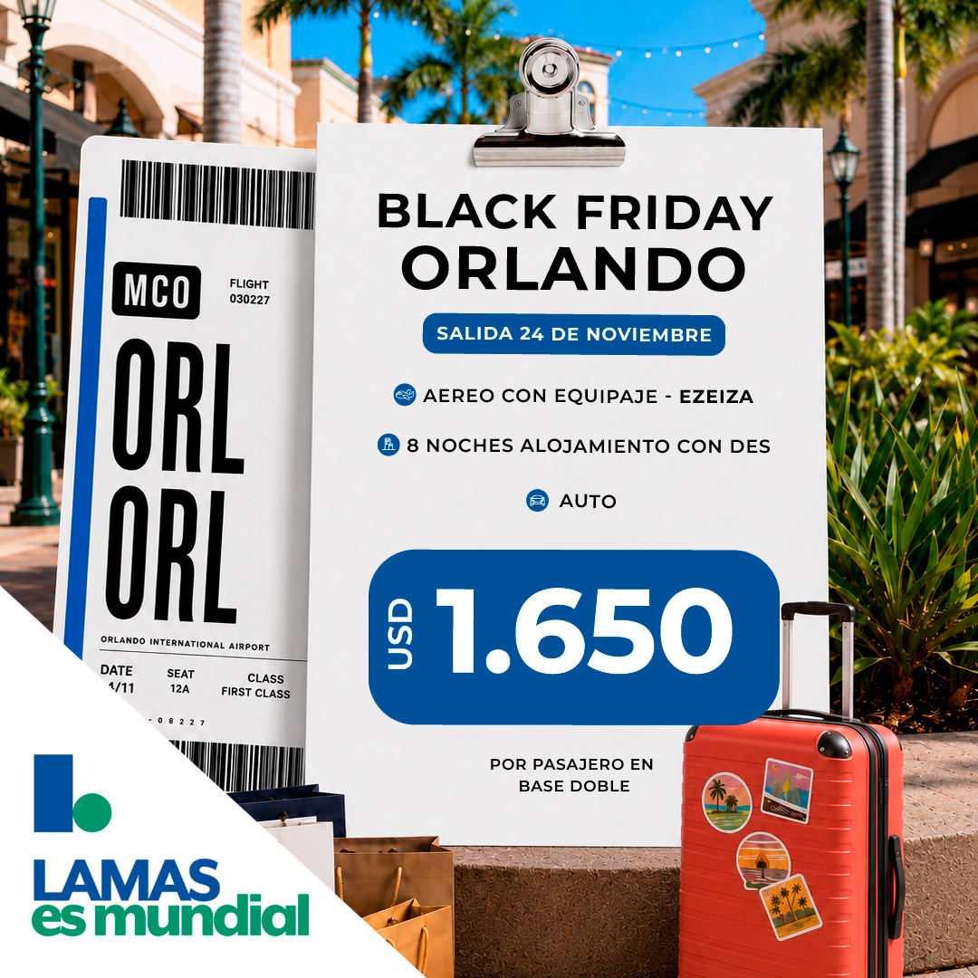 NOVIEMBRE| Tour de compras Orlando BLACK FRIDAY