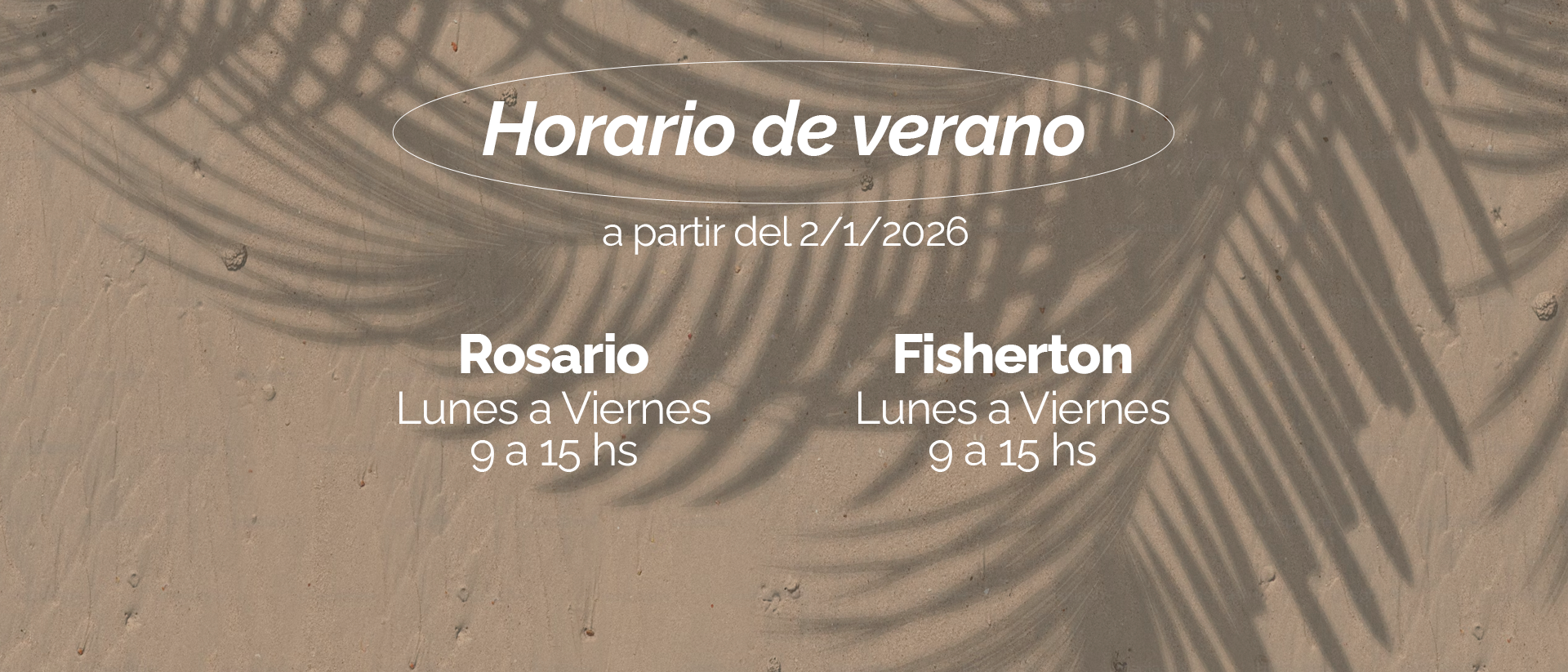 horarios de verano